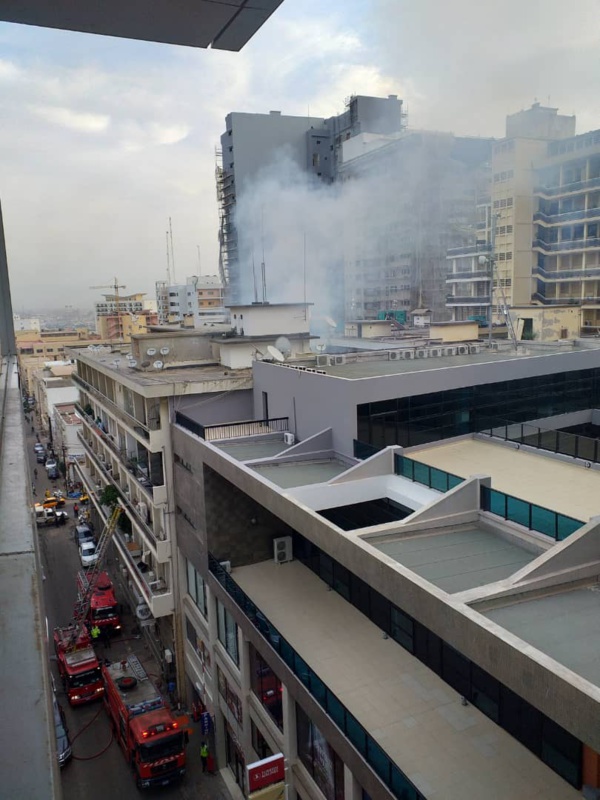 Dernière minute: Incendie au bâtiment du Trésor public de Dakar