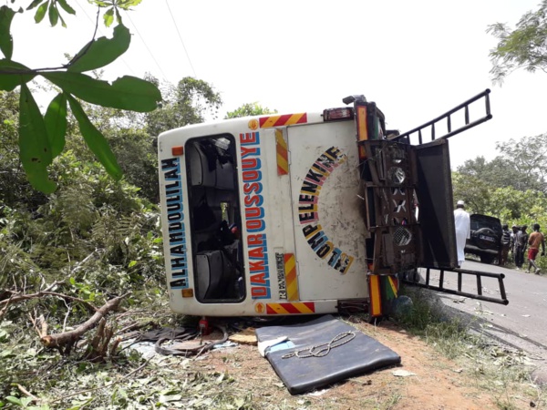Bignona: Un bus s'est renversé, 3 morts et plus de 20 blessés 