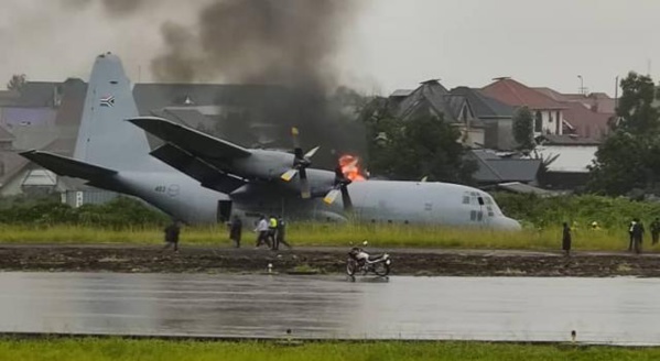 Crash d'un avion de la Monusco à Goma : Aucun mort enregistré Crash d'un avion de la Monusco à Goma : Aucun mort enregistré