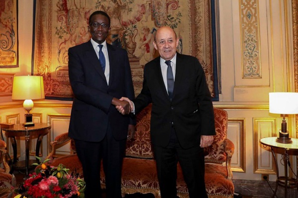 Amadou Ba évoque avec Jean-Yves Le Drian sur les enjeux sécuritaires de la sous région Amadou Ba évoque avec Jean-Yves Le Drian sur les enjeux sécuritaires de la sous région