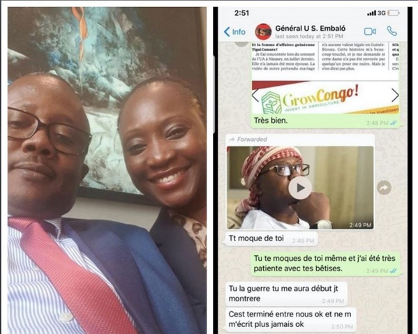 Relation amoureuse entre Emballo-Tigui Camara: La jeune dame déballe et balance des captures… Relation amoureuse entre Emballo-Tigui Camara: La jeune dame déballe et balance des captures…