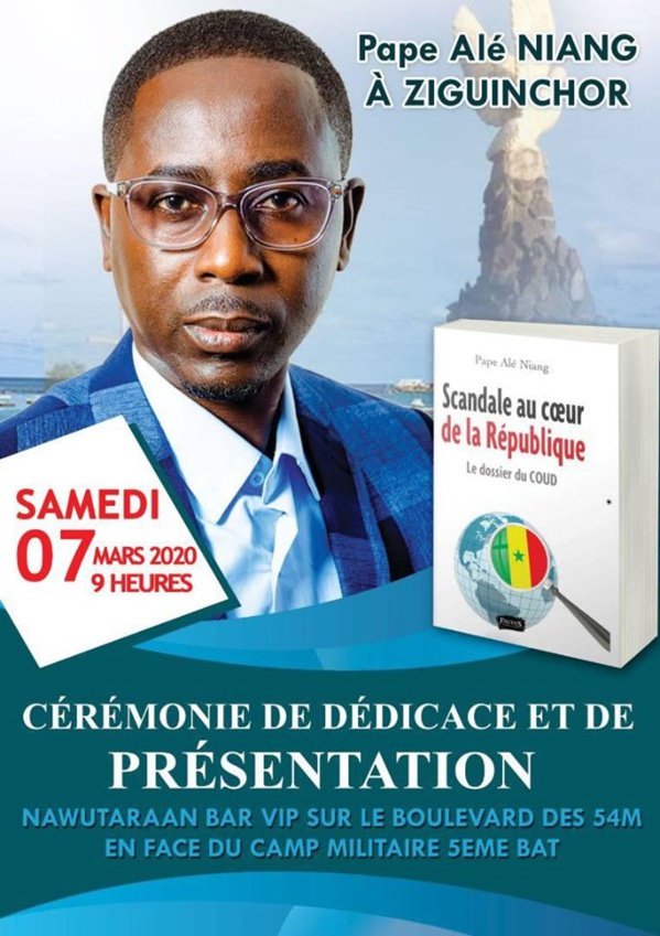Le journaliste Pape Allé Niang à Ziguinchor ce samedi 