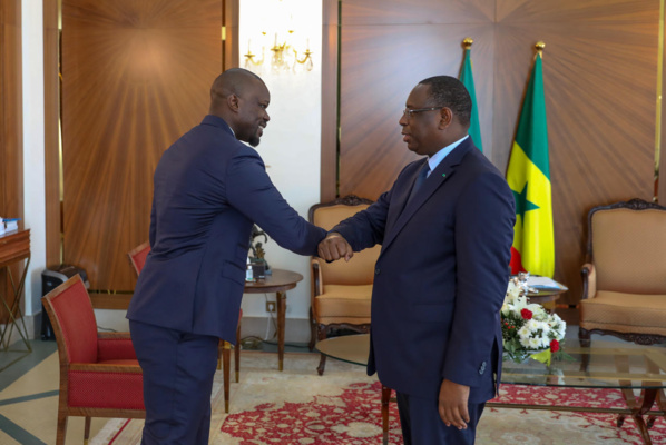 Présidence de la république: Ousmane Sonko reçu par Macky Sall
