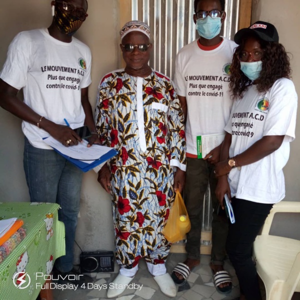 COVID 19: Le mouvement ACD au chevet de la population de la Casamance COVID 19: Le mouvement ACD au chevet de la population de la Casamance