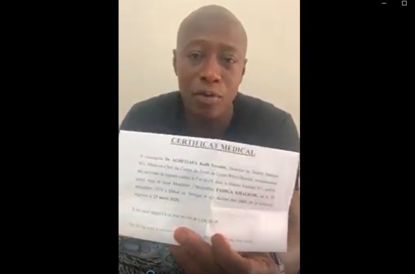  Fadiga et son "faux certificat" a été bel et bien confiné à la Chambre 104 de...