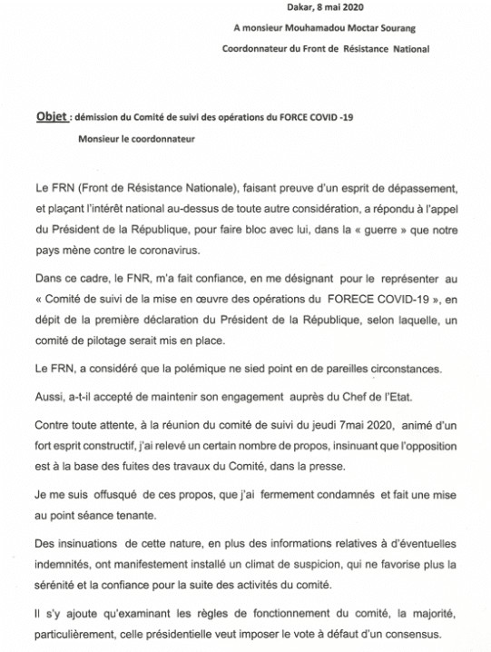 Habib Sy: « Pourquoi j’ai décidé de me retirer du comité de suivi de Force Covid-19 »
