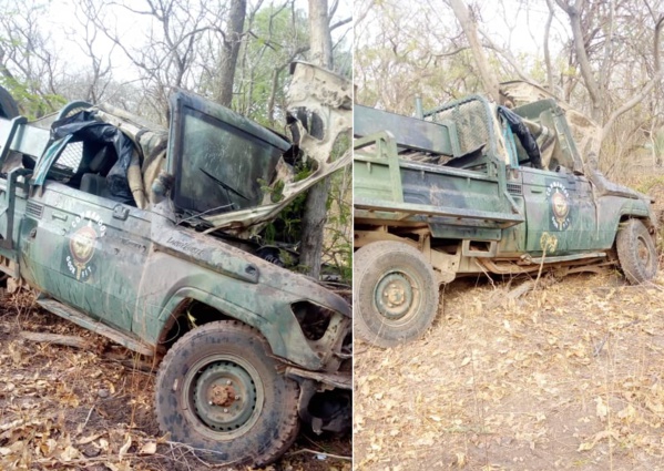 Ziguinchor: Un véhicule de l'armée saute sur une mine, deux morts... Ziguinchor: Un véhicule de l'armée saute sur une mine, deux morts...