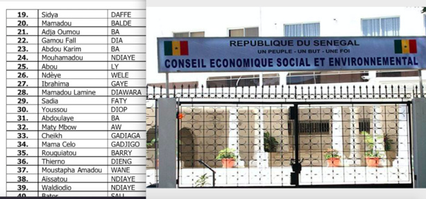 Conseil économique, social et environnemental (CESE): Macky Sall nomme 40 Conseillers
