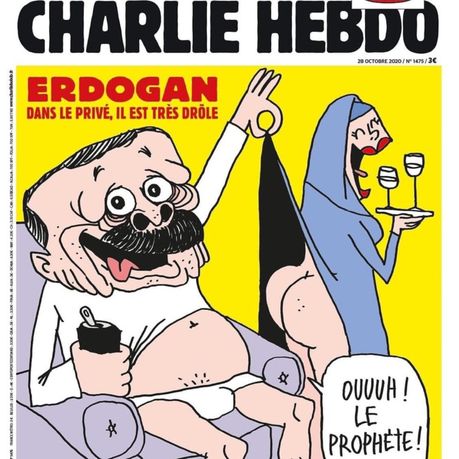 Charlie Hebdo provoque la Turquie avec une carricature de leur président de la république