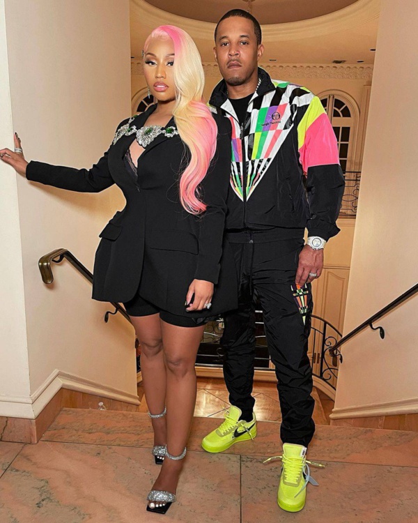 Nicki Minaj avec son mari Kenneth Petty