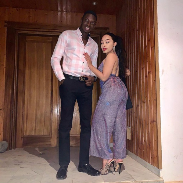 Ibrahima Aly Ngouille Ndiaye et copine Line Sow