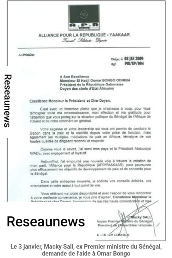 VAR: Quand Macky Sall quémandait auprès du Président Bongo