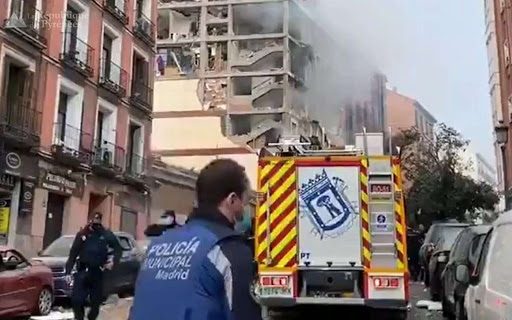 Violente explosion dans un immeuble de Madrid, au moins trois morts