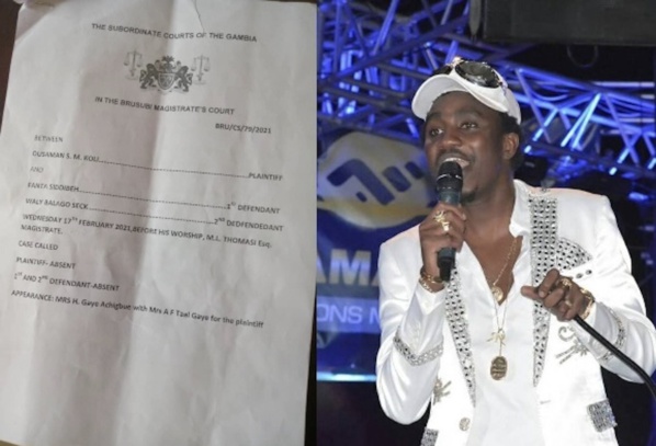 Gambie: Waly Seck cautionne 10.000 euros pour sauver sa peau
