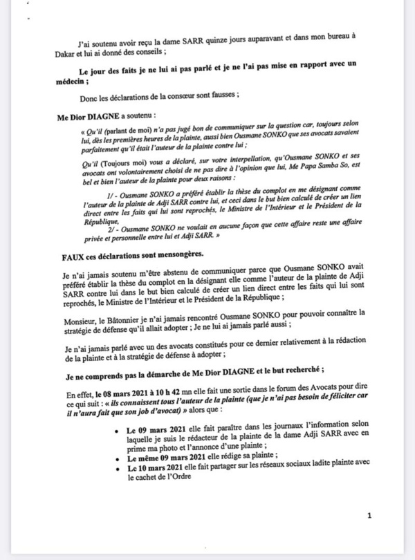 Me Papa Samba So : «J’ai reçu Adji Sarr quinze jours auparavant... » Me Papa Samba So : «J’ai reçu Adji Sarr quinze jours auparavant... »