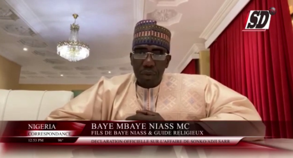 Affaire Sonko : Baye Mbaye Niass MC fait un témoignage sur Adji Sarr Affaire Sonko : Baye Mbaye Niass MC fait un témoignage sur Adji Sarr