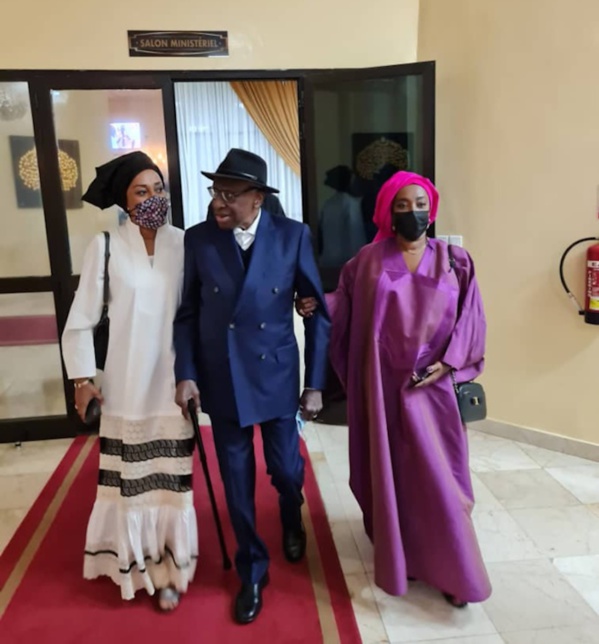 Lamine Diack est arrivé à Dakar