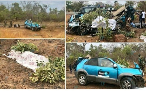 Tournée de Macky : 3 reporters de "Leral.Net" meurent dans un accident Tournée de Macky : 3 reporters de "Leral.Net" meurent dans un accident