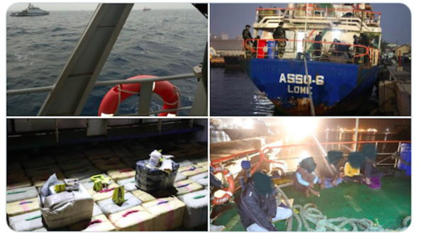Trafic de drogue : la Marine Nationale intercepte un navire transportant du haschich Trafic de drogue : la Marine Nationale intercepte un navire transportant du haschich
