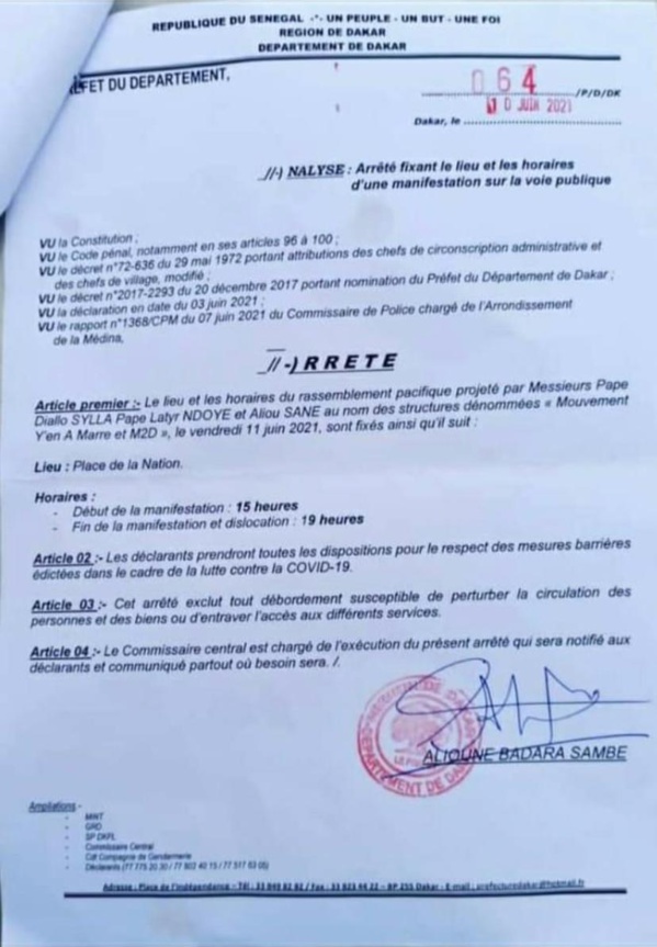 Marche autorisée : Ousmane SONKO appelle à une forte mobilisation ce vendredi 11 juin