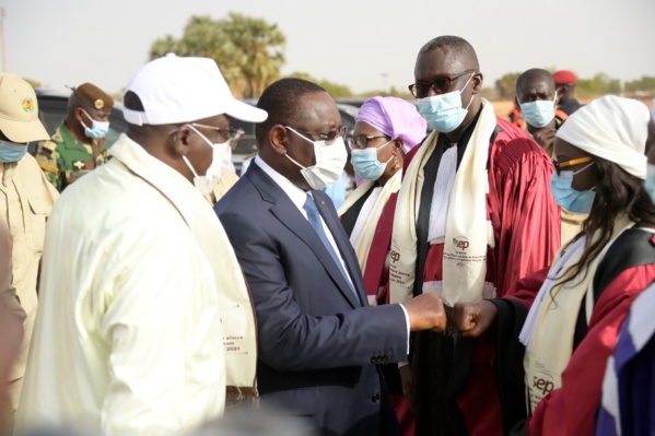 Cérémonie de pose de la première pierre de l’ISEP de Matam: le Chef de l’Etat magnifie le travail du ministre Cheikh Oumar Anne