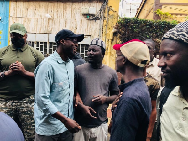 Les images de la libération de Guy Marius Sagna, Kilifeu, Aliou Sané, Simon...