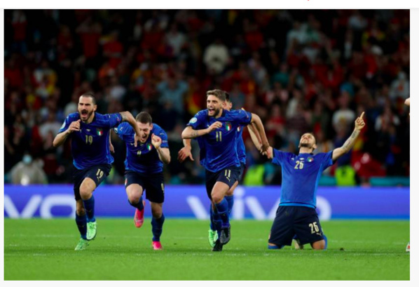  Les Italiens en finale de l'Euro 2021
