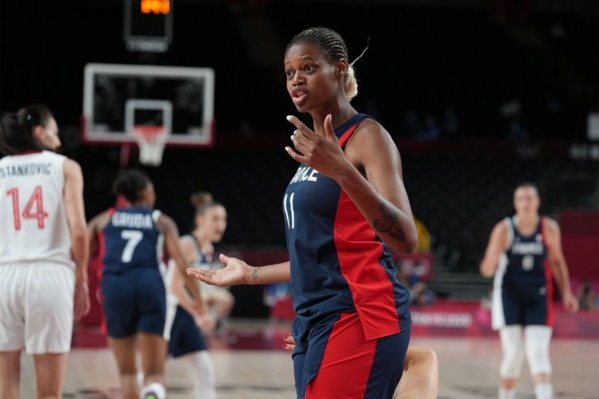 Basket : La française Valériane Ayayi Vukosavljević a joué les Jeux enceinte Basket : La française Valériane Ayayi Vukosavljević a joué les Jeux enceinte