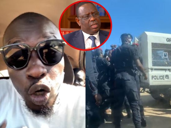 Karim Xrum Xax aux policiers : “Macky Sall ne vous respecte pas !” Karim Xrum Xax aux policiers : “Macky Sall ne vous respecte pas !”