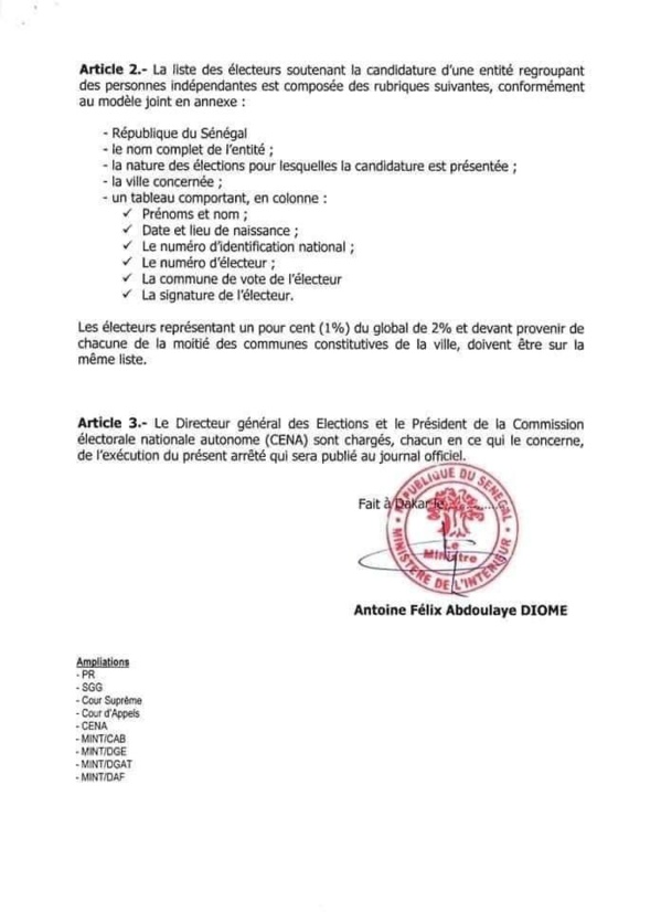 Locales 2021 : Les réformes apportées sur les candidatures indépendantes (Intérieur)