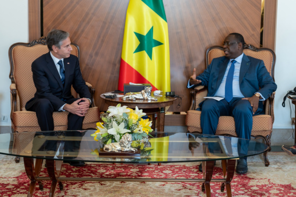 Antony Blinken, Secrétaire d’Etat américain sur 3e mandat : " Je sais que le président Macky Sall a..." Antony Blinken, Secrétaire d’Etat américain sur 3e mandat : " Je sais que le président Macky Sall a..."