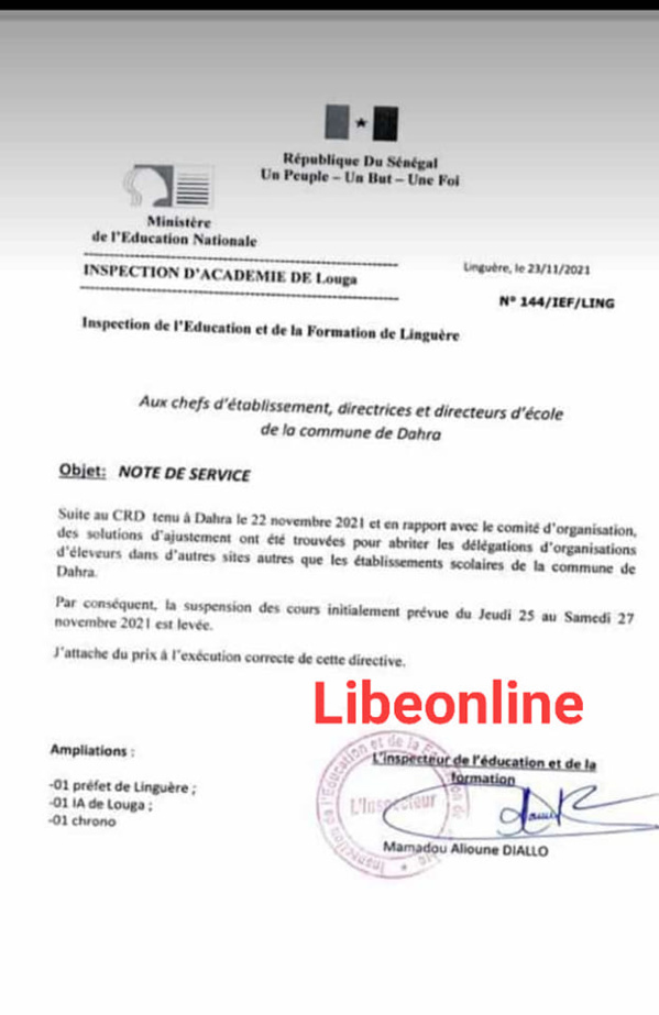 Fermeture des écoles de Dahra : L’Ief "déchire" sa note polémique