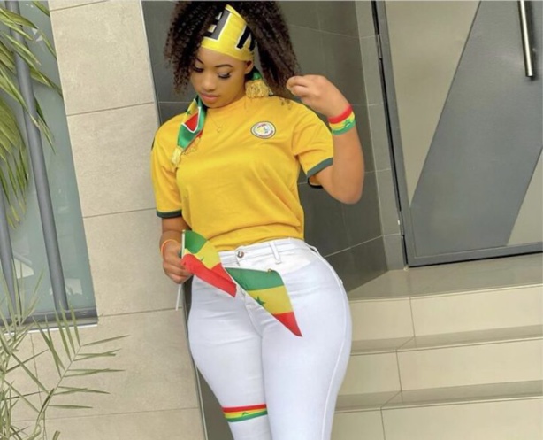 L’actrice et modèle Ndeye Diarra en mode supporter