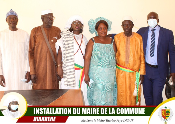 Commune de Diarrere : Thérèse Faye installée Commune de Diarrere : Thérèse Faye installée