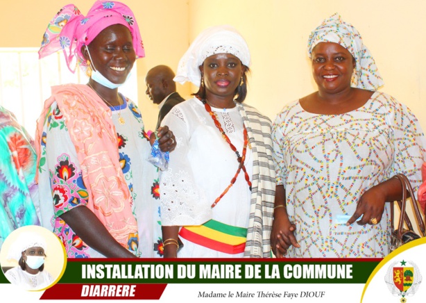 Commune de Diarrere : Thérèse Faye installée Commune de Diarrere : Thérèse Faye installée