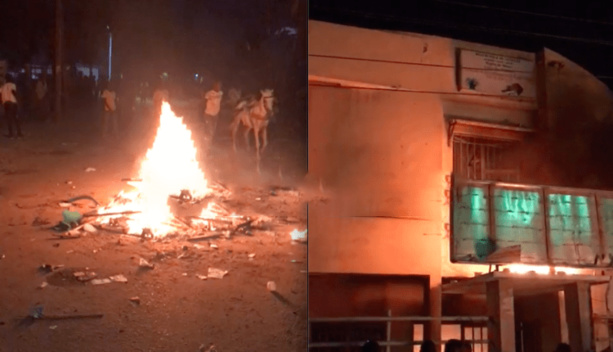 FOUNDIOUGNE : la mairie de Djirnda incendiée par des manifestants FOUNDIOUGNE : la mairie de Djirnda incendiée par des manifestants