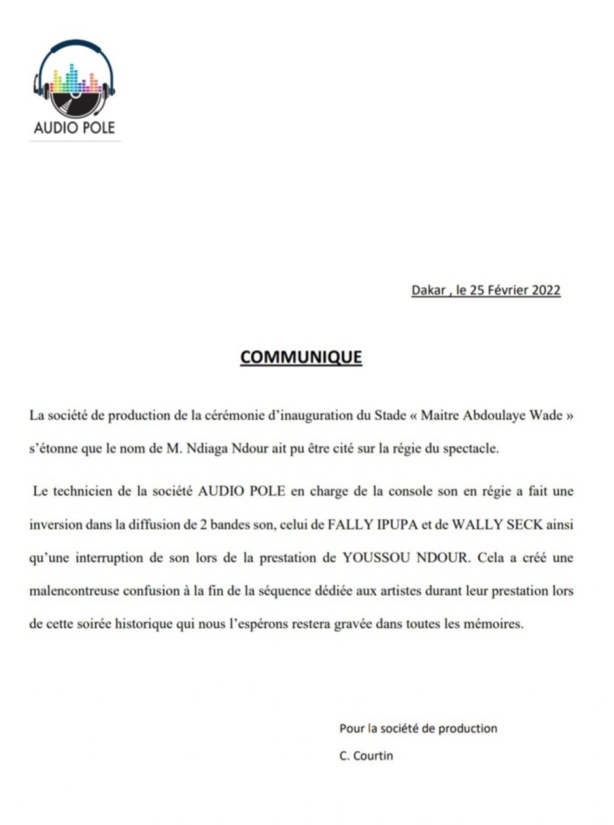 Non prestation de Wally Seck : Les turcs et Niaga Ndour brisent le silence