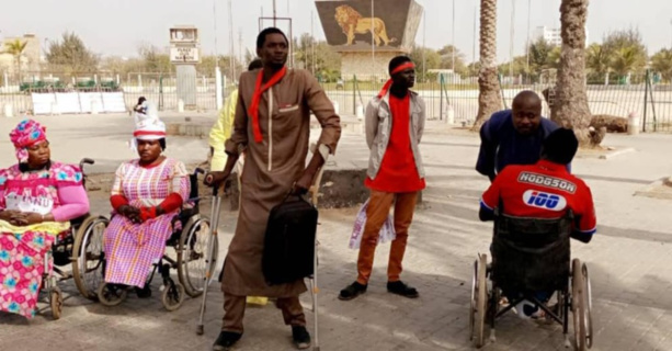 Place de la nation : Les handicapés vilipendent le régime de Macky Place de la nation : Les handicapés vilipendent le régime de Macky