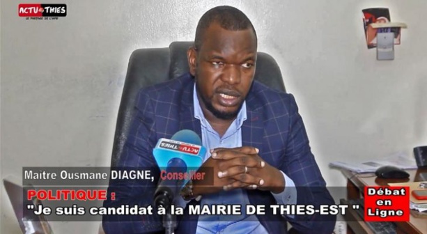 Me Ousmane Diagne, maire de Thiès-Est reçu au Palais Me Ousmane Diagne, maire de Thiès-Est reçu au Palais