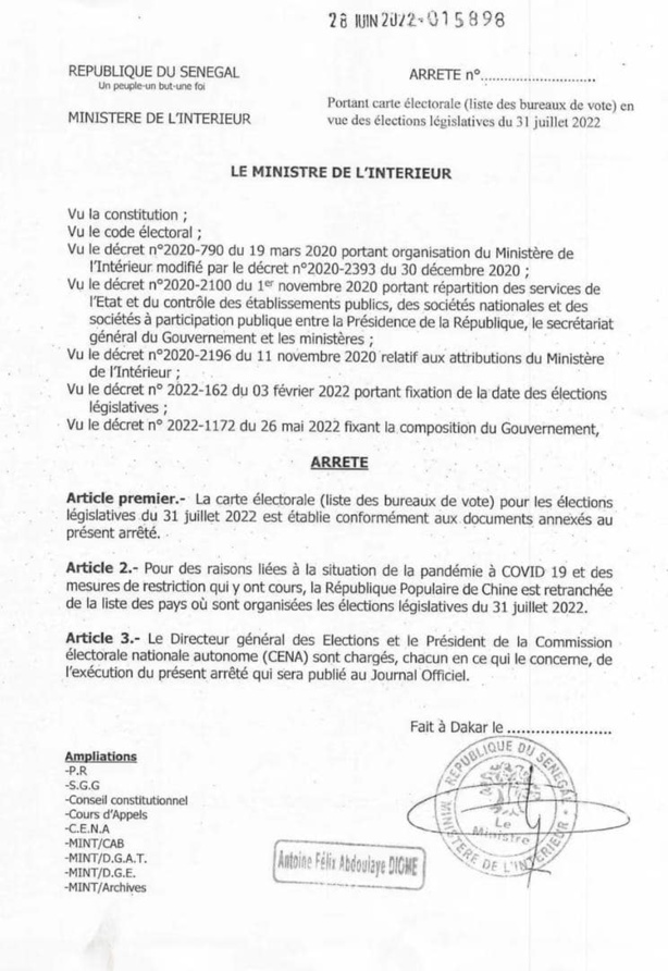 Encore Antoine Diome...les Sénégalais établis en Chine privés de vote Encore Antoine Diome...les Sénégalais établis en Chine privés de vote