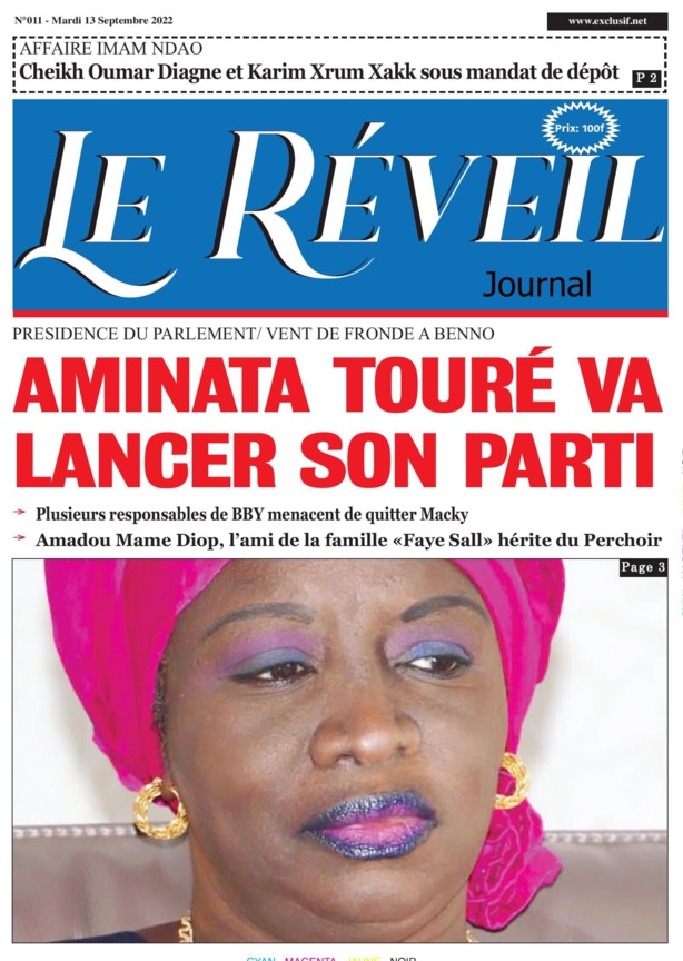 Le Quotidien "Le Réveil" du Mardi 13 Septembre 2022 Le Quotidien "Le Réveil" du Mardi 13 Septembre 2022