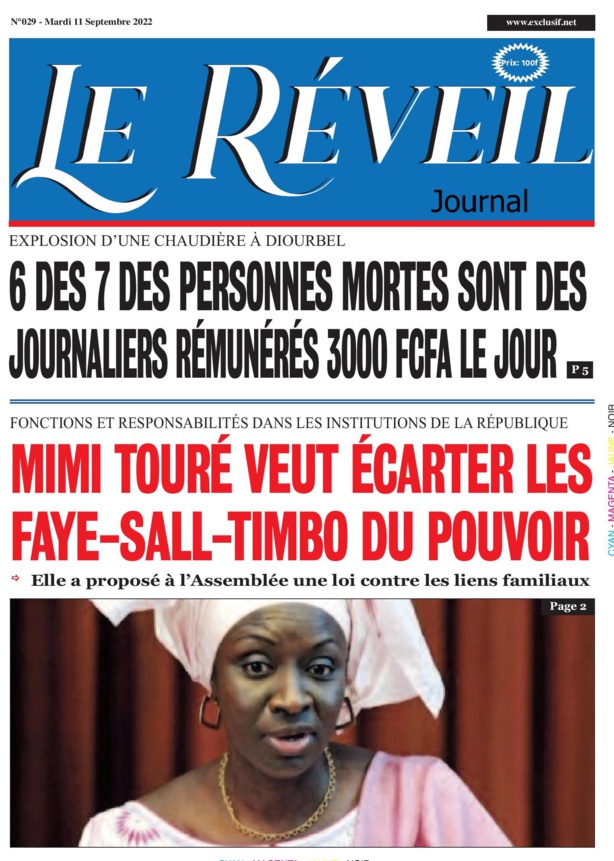 Le Quotidien "Le Réveil" du Mardi 11 octobre 2022 Le Quotidien "Le Réveil" du Mardi 11 octobre 2022