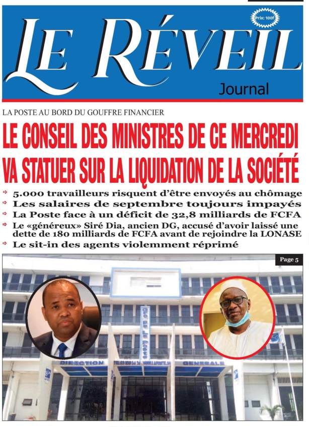 Le Quotidien "Le Réveil" du Mercredi 12 octobre 2022 Le Quotidien "Le Réveil" du Mercredi 12 octobre 2022