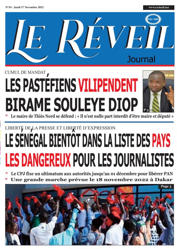 Le Réveil Quotidien du Jeudi 17 novembre 2022 Le Réveil Quotidien du Jeudi 17 novembre 2022