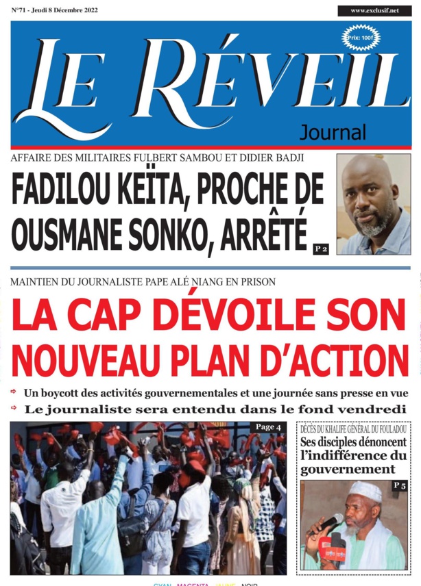 Le Reveil Quotidien du Jeudi 08 Décembre 2022 Le Reveil Quotidien du Jeudi 08 Décembre 2022