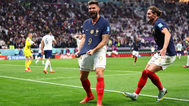 ​La France vient à bout de l'Angleterre (2-1) et affrontera le Maroc en demi-finale