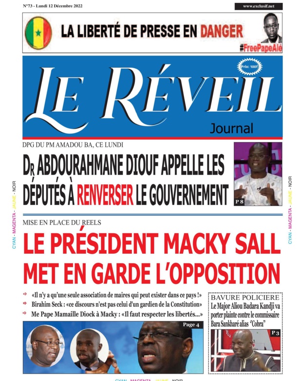 Le "Réveil Quotidien" du Lundi 12 Décembre 2022 Le "Réveil Quotidien" du Lundi 12 Décembre 2022