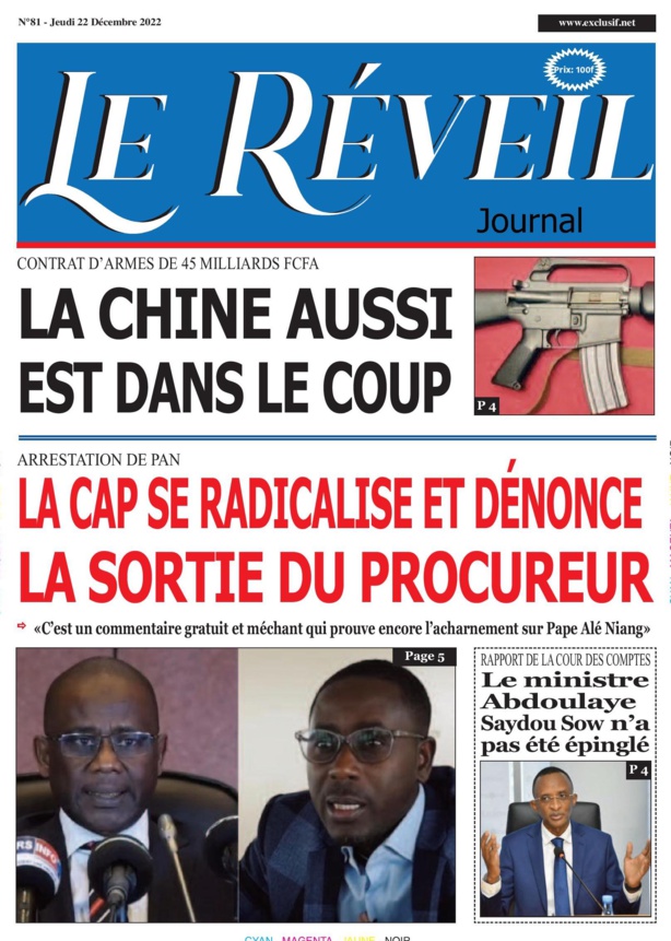 Le Réveil Quotidien du Jeudi 22 Décembre 2022