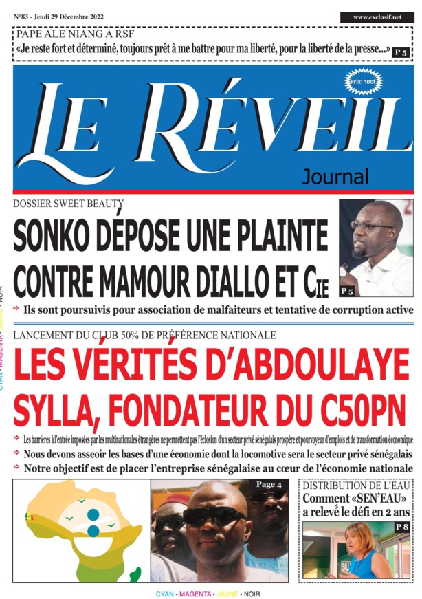 Le Réveil Quotidien du Jeudi 29 Décembre 2022