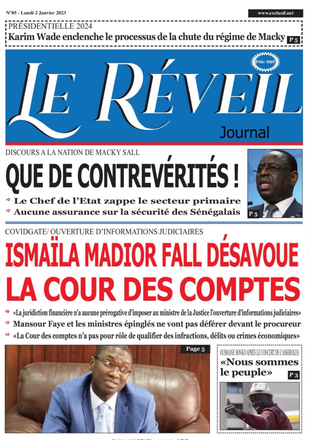 Le Réveil Quotidien du Lundi 02 Janvier 2023 Le Réveil Quotidien du Lundi 02 Janvier 2023